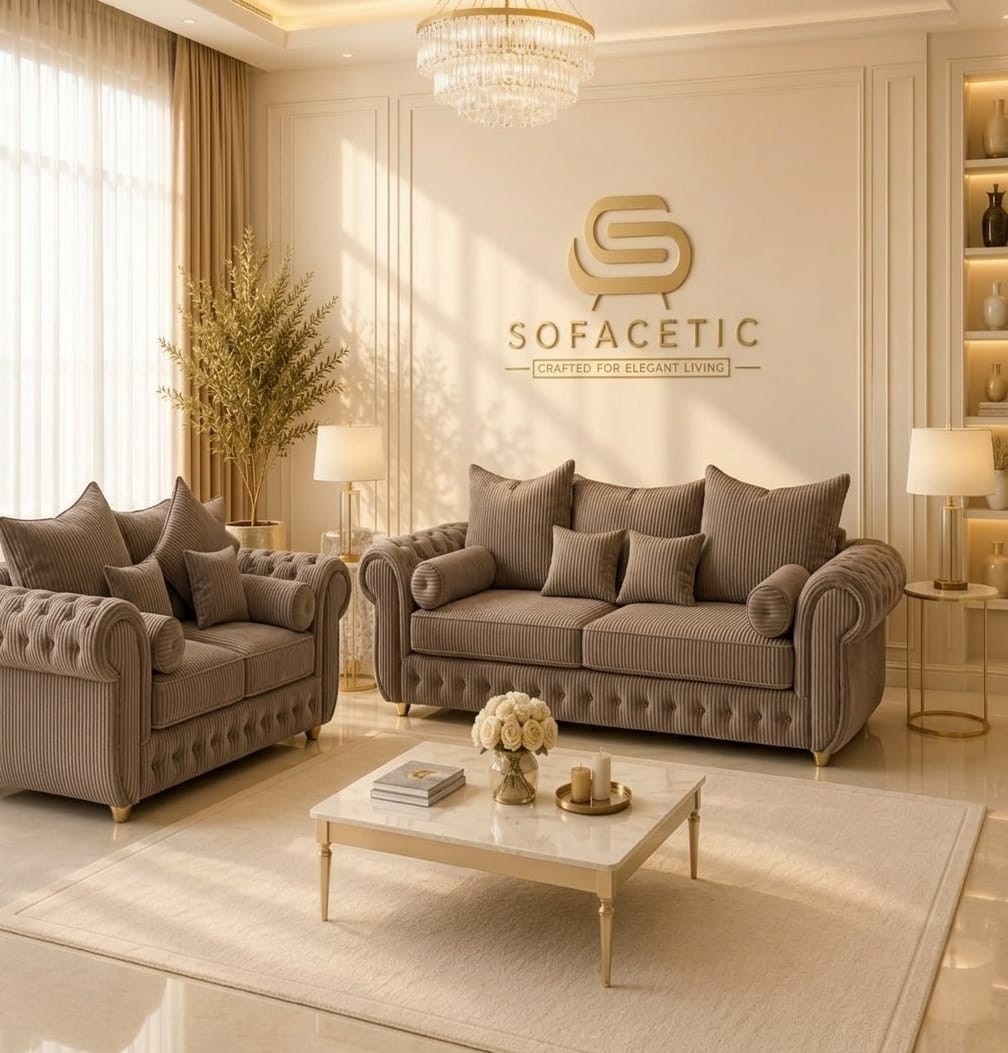 Malibu Jumbo Cord Sofa Set