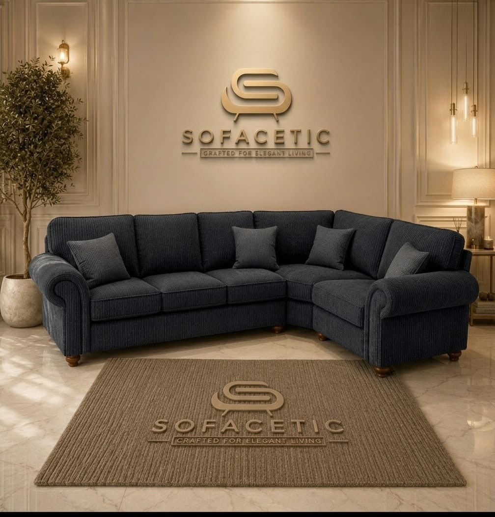 Tanzo Jumbo Cord Luxury Fabric Sofa
