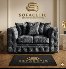 Urban Crush velvet Living Sofa Set
