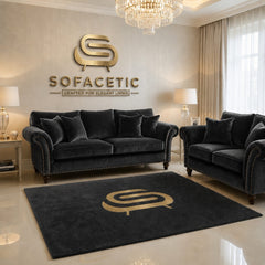 Juxen Plush Velvet Designer Sofa Set