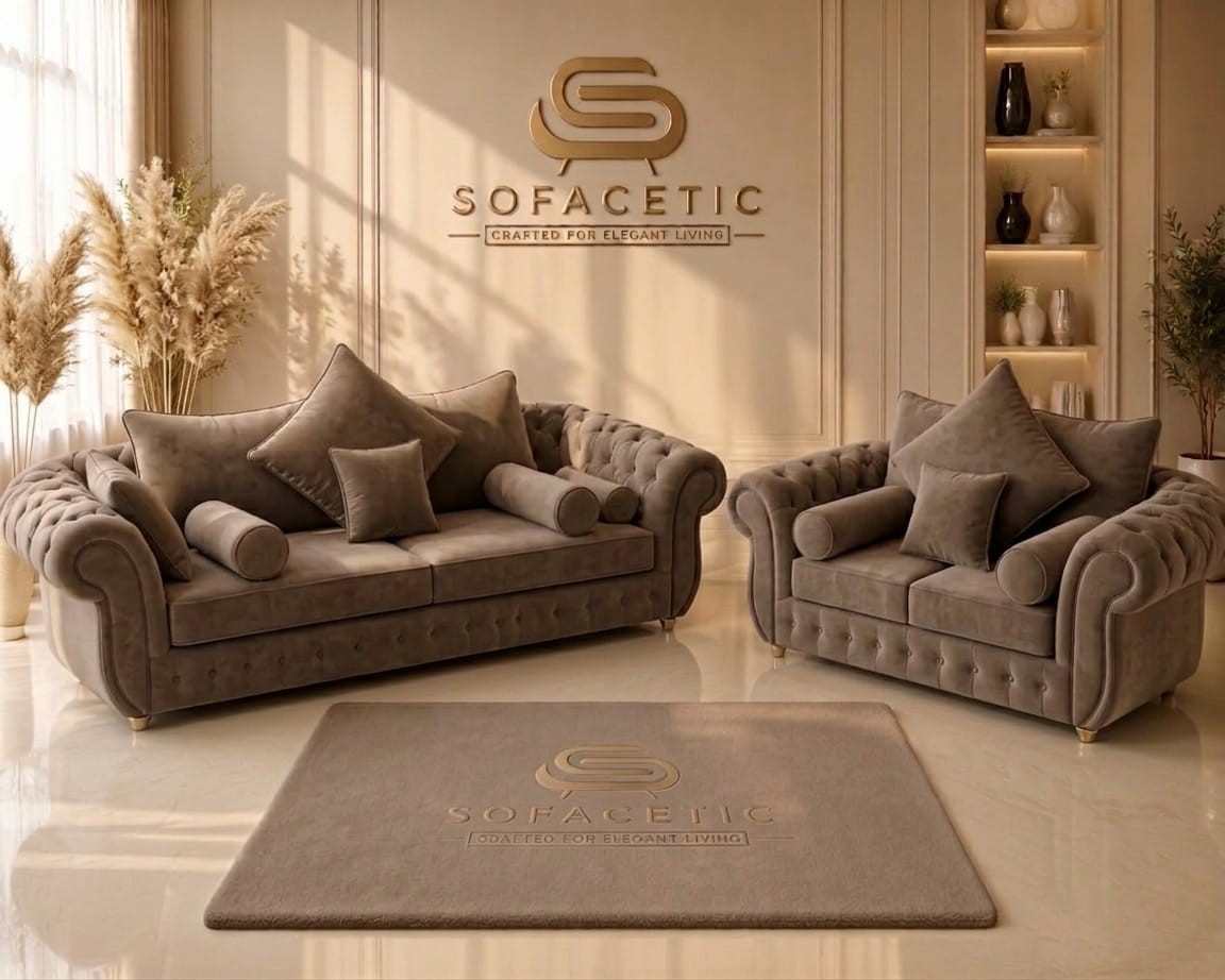 Malibu Chenille Sofa Set