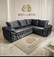 Urban Crush velvet Living Sofa Set