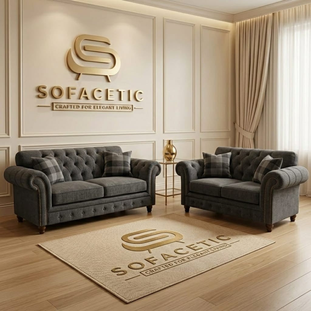 Tanzo Chenile Luxury Fabric Sofa
