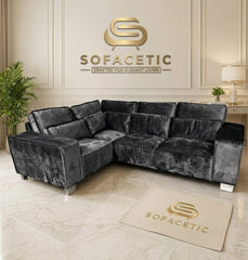 Sleefy Crush velvet Comfort Sofa Set
