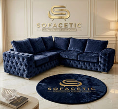 Urban Crush velvet Living Sofa Set
