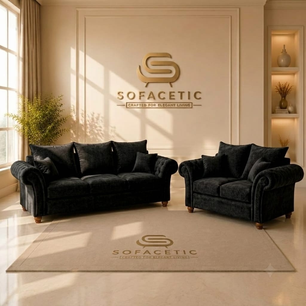 Nicole Chenille  Luxury Sofa Set