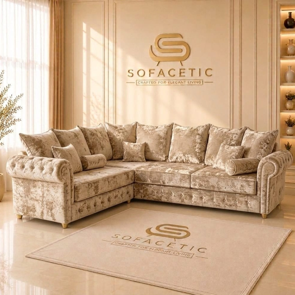 Malibu Crush Velvet Sofa Set