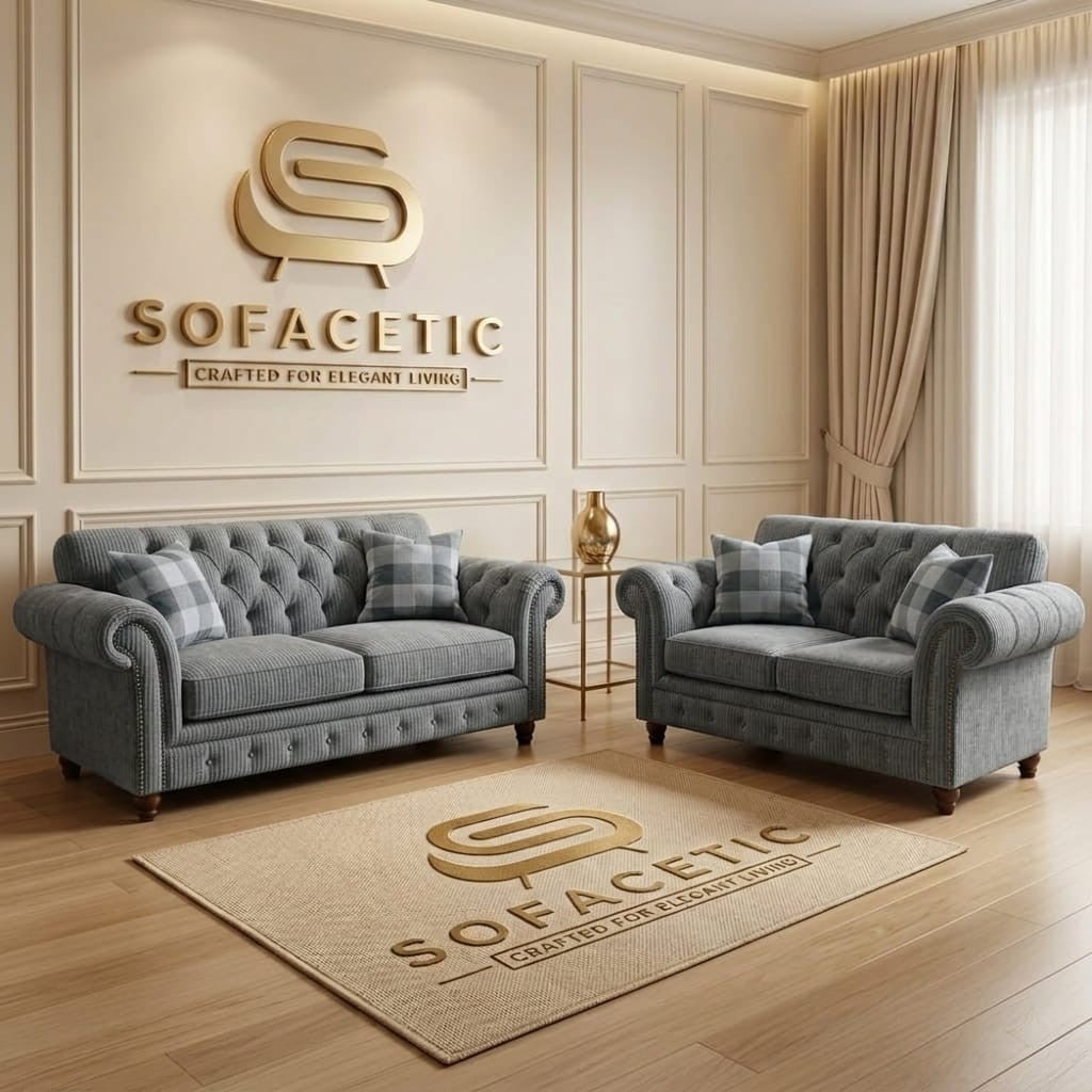 Tanzo Chenile Luxury Fabric Sofa