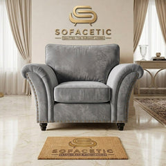 Juxen Plush Velvet Designer Sofa Set