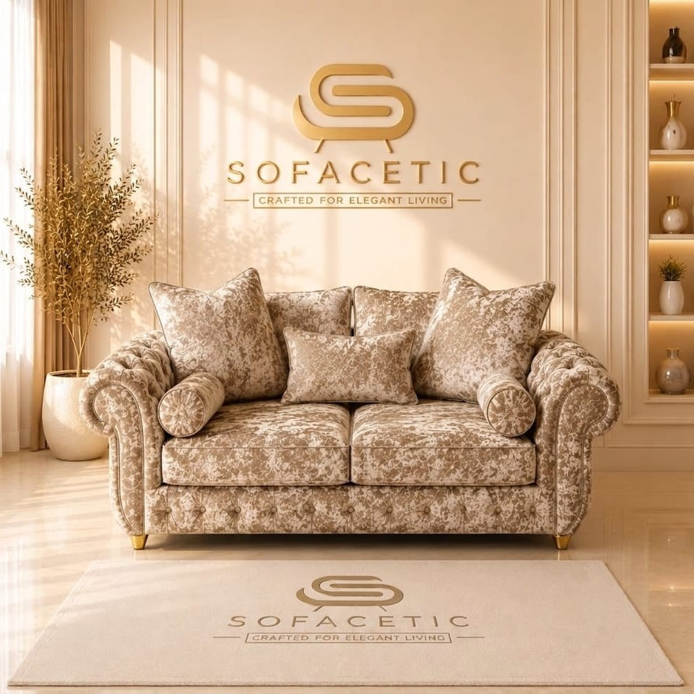 Malibu Crush Velvet Sofa Set