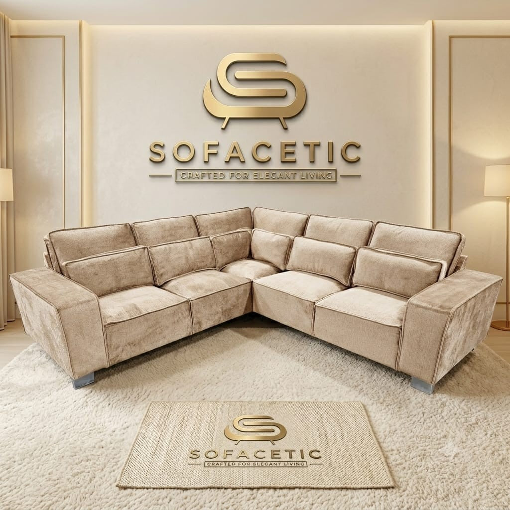 Sleefy Chenile  Comfort Sofa Set