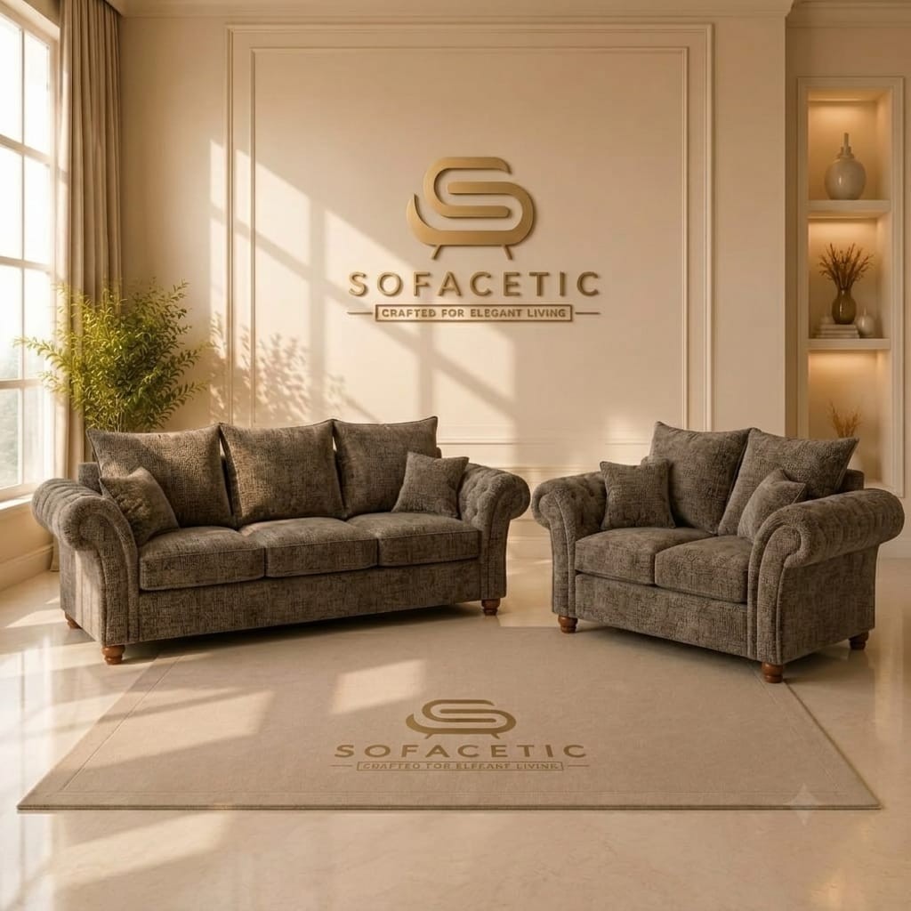 Nicole Chenille  Luxury Sofa Set