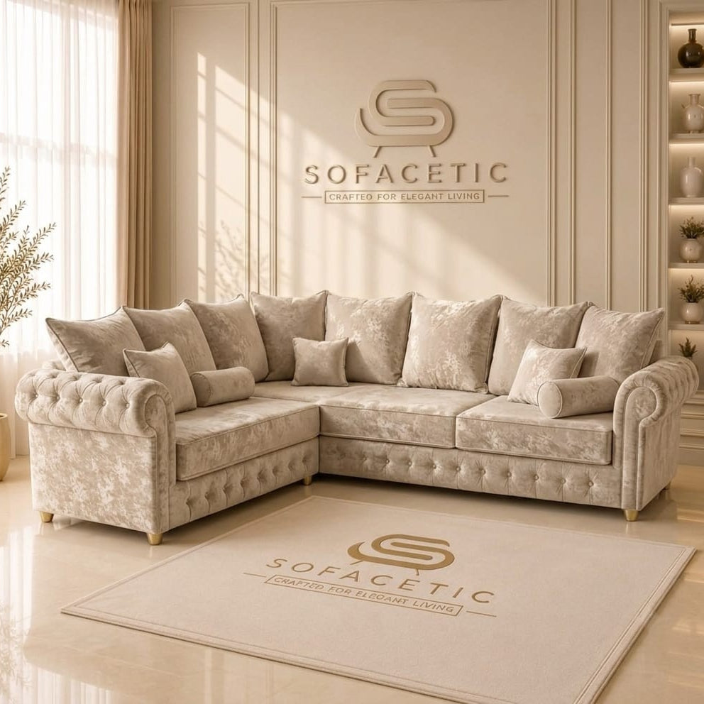 Malibu Crush Velvet Sofa Set