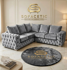 Urban Crush velvet Living Sofa Set