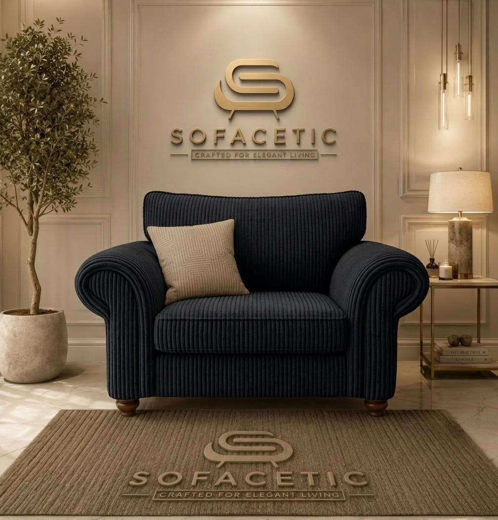 Tanzo Jumbo Cord Luxury Fabric Sofa