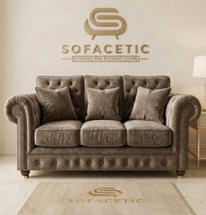 Monzi Crush velvet  Contemporary Sofa Set