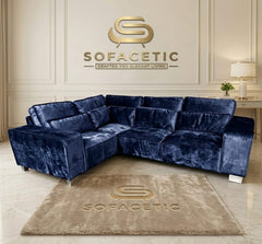 Sleefy Crush velvet Comfort Sofa Set