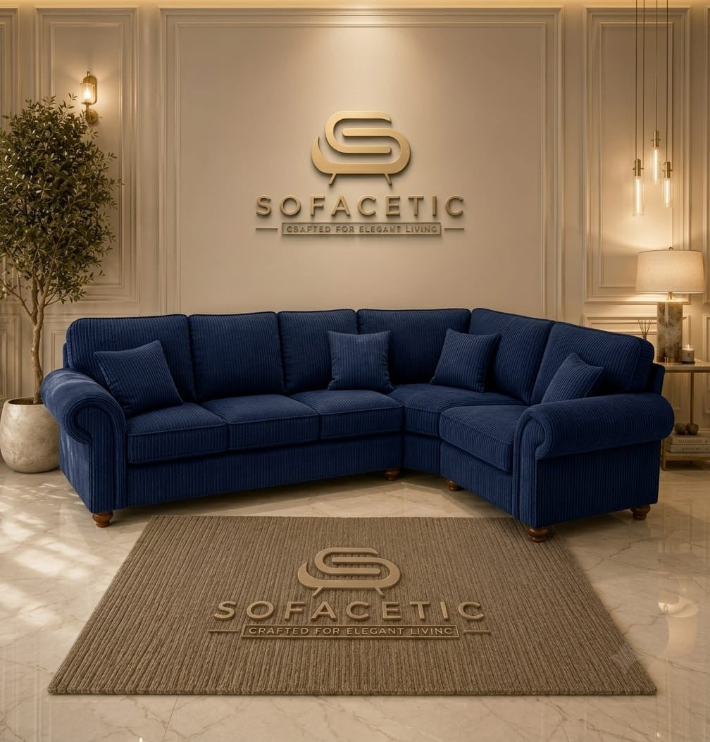 Tanzo Jumbo Cord Luxury Fabric Sofa