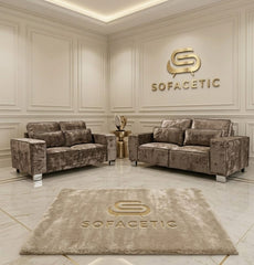 Sleefy Crush velvet Comfort Sofa Set