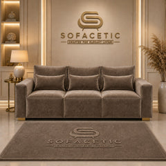 Sleefy Plush velvet Comfort Sofa Set