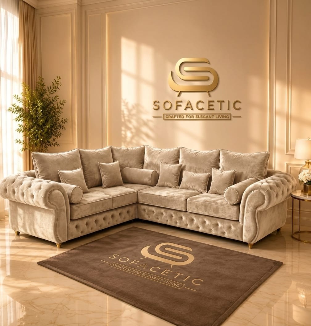 Malibu Plush Velvet Sofa Set