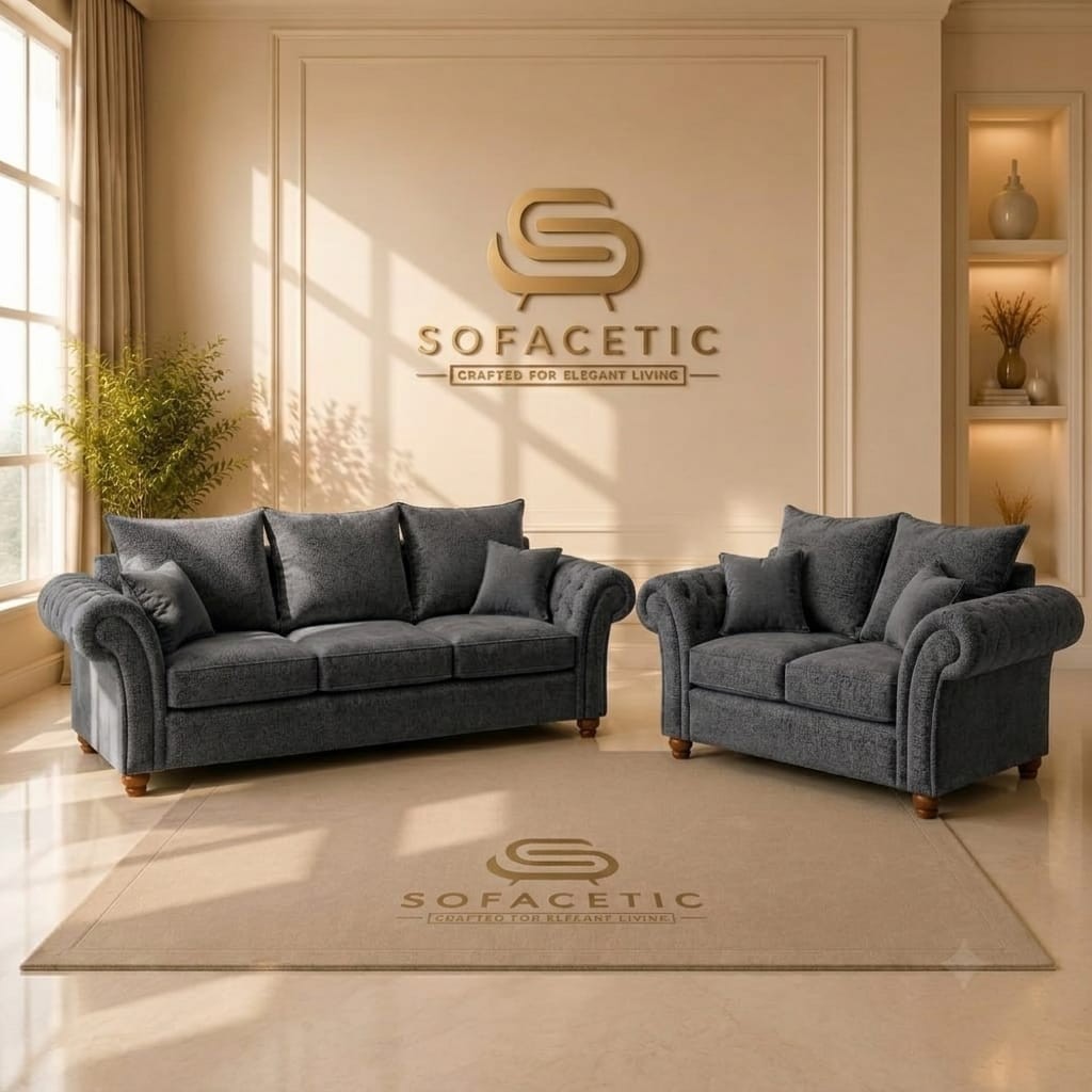 Nicole Chenille  Luxury Sofa Set