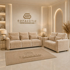 Sleefy Plush velvet Comfort Sofa Set