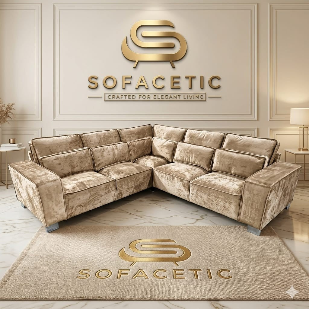 Sleefy Crush velvet Comfort Sofa Set