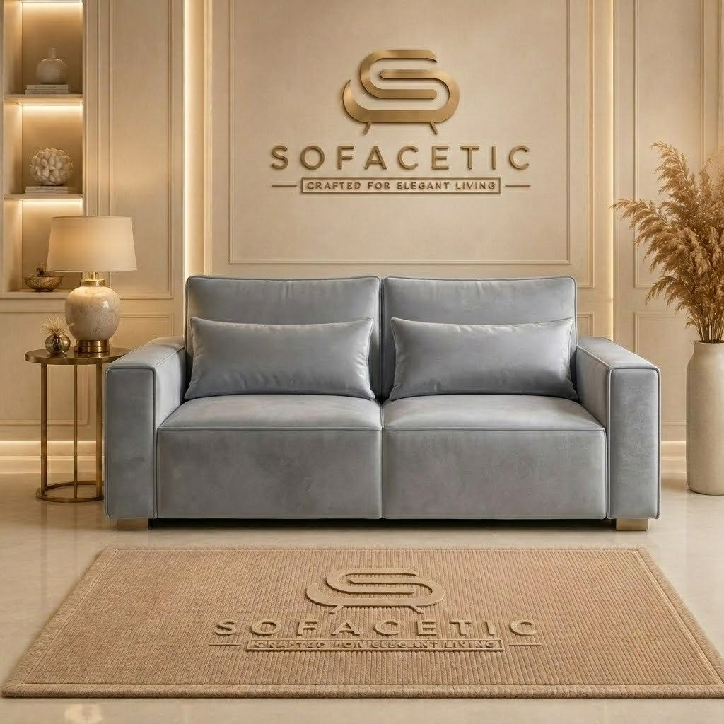 Sleefy Plush velvet Comfort Sofa Set