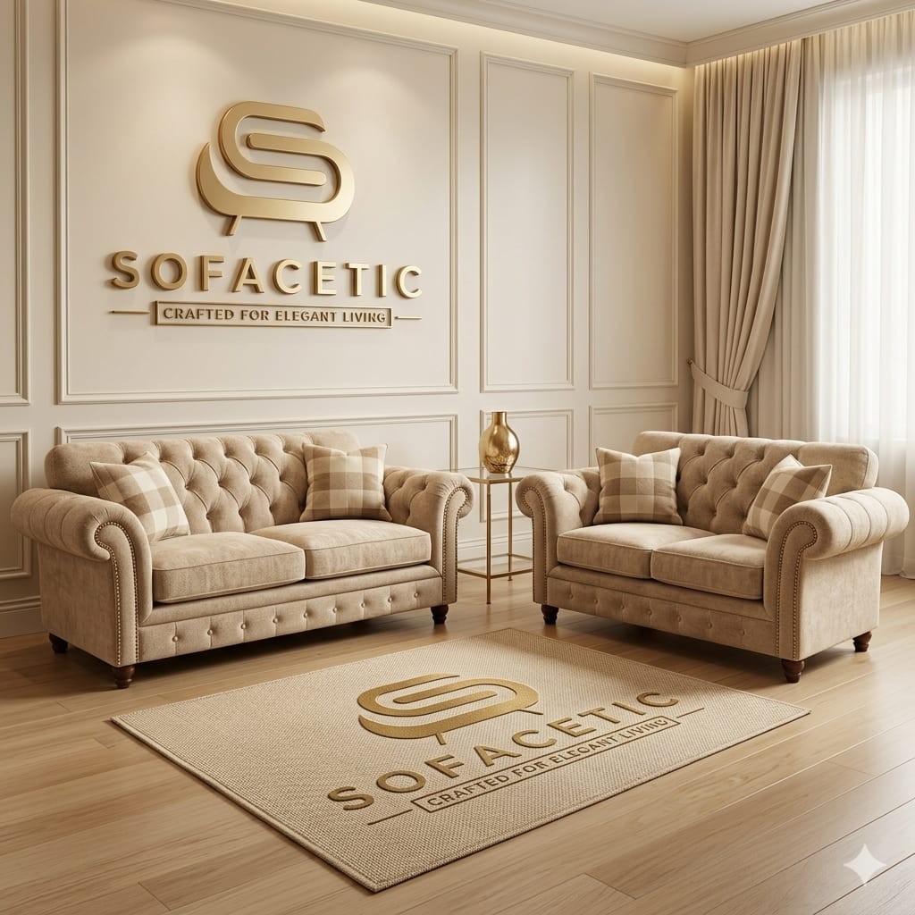 Tanzo Chenile Luxury Fabric Sofa