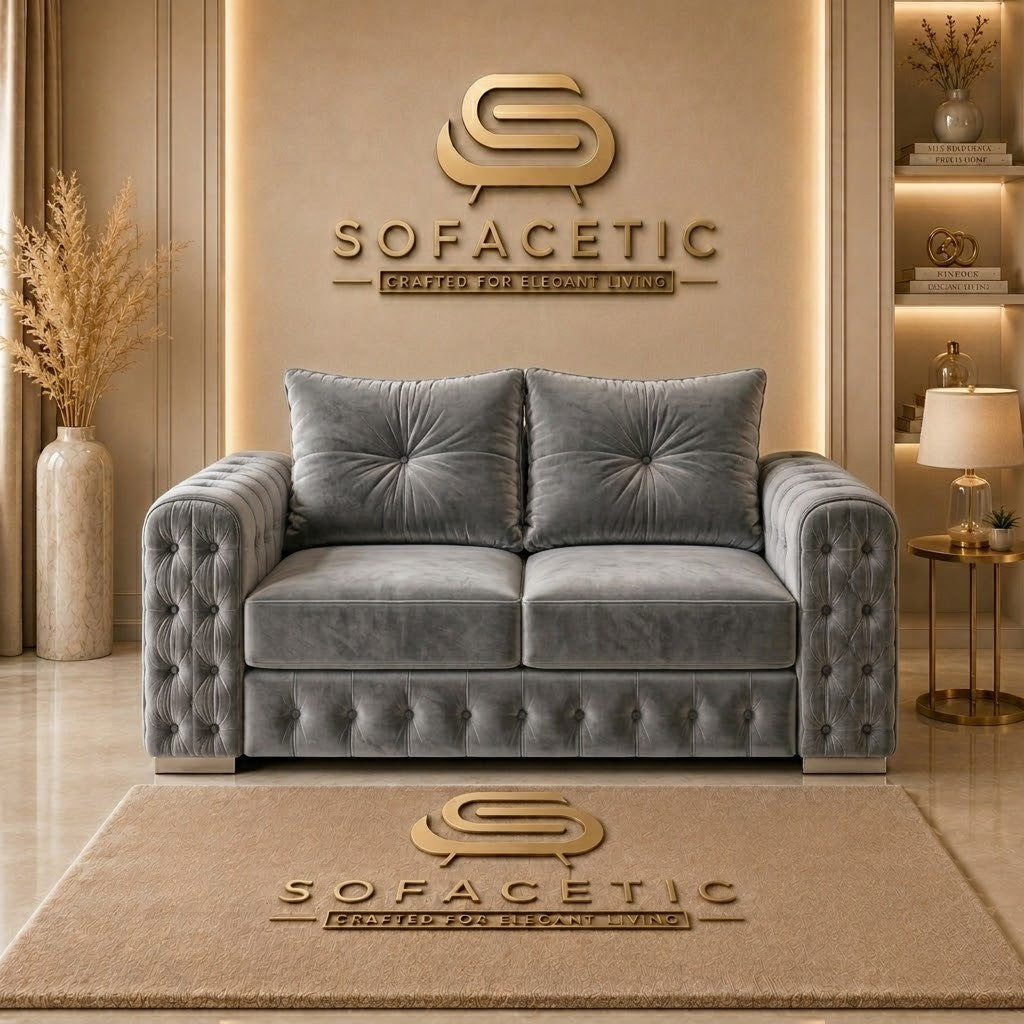 Urban Plush velvet Living Sofa Set