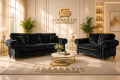 Nicole Crush velvet  Luxury Sofa Set