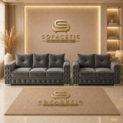 Urban Plush velvet Living Sofa Set
