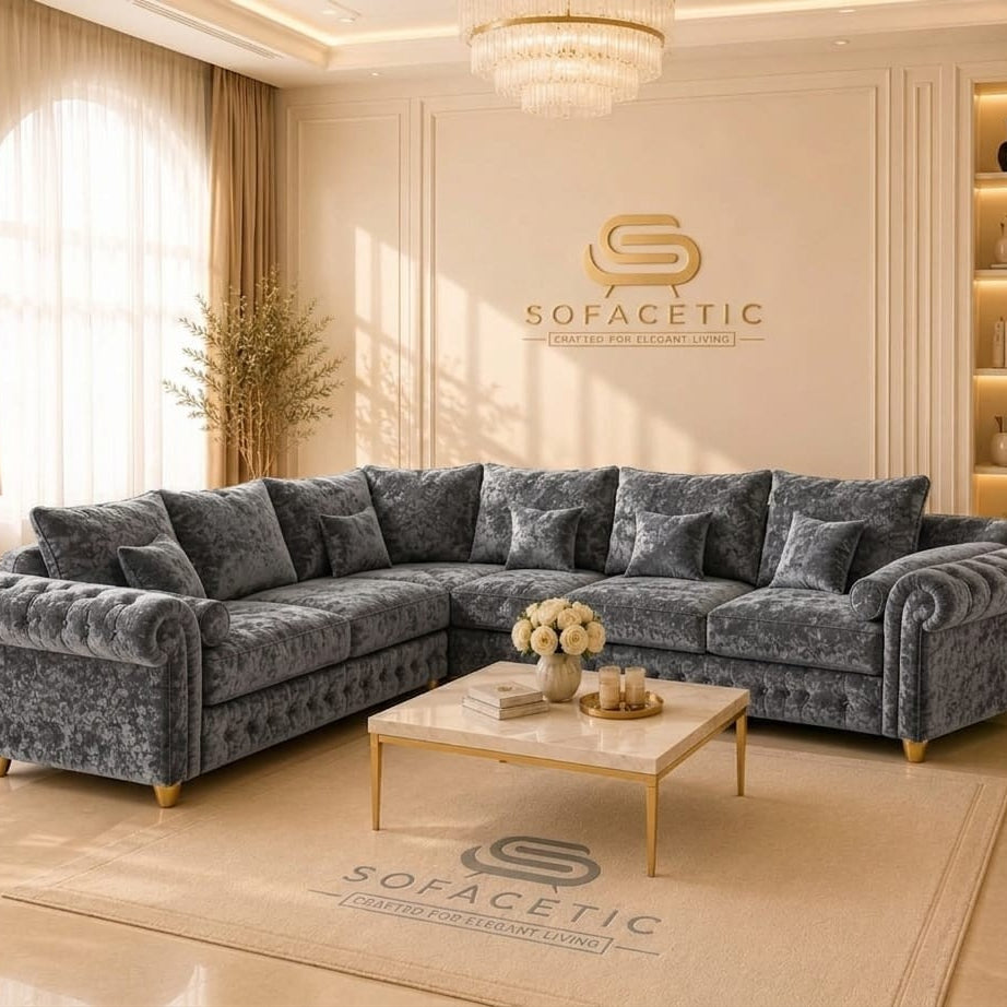 Malibu Crush Velvet Sofa Set