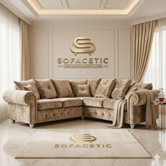 Monzi Crush velvet  Contemporary Sofa Set