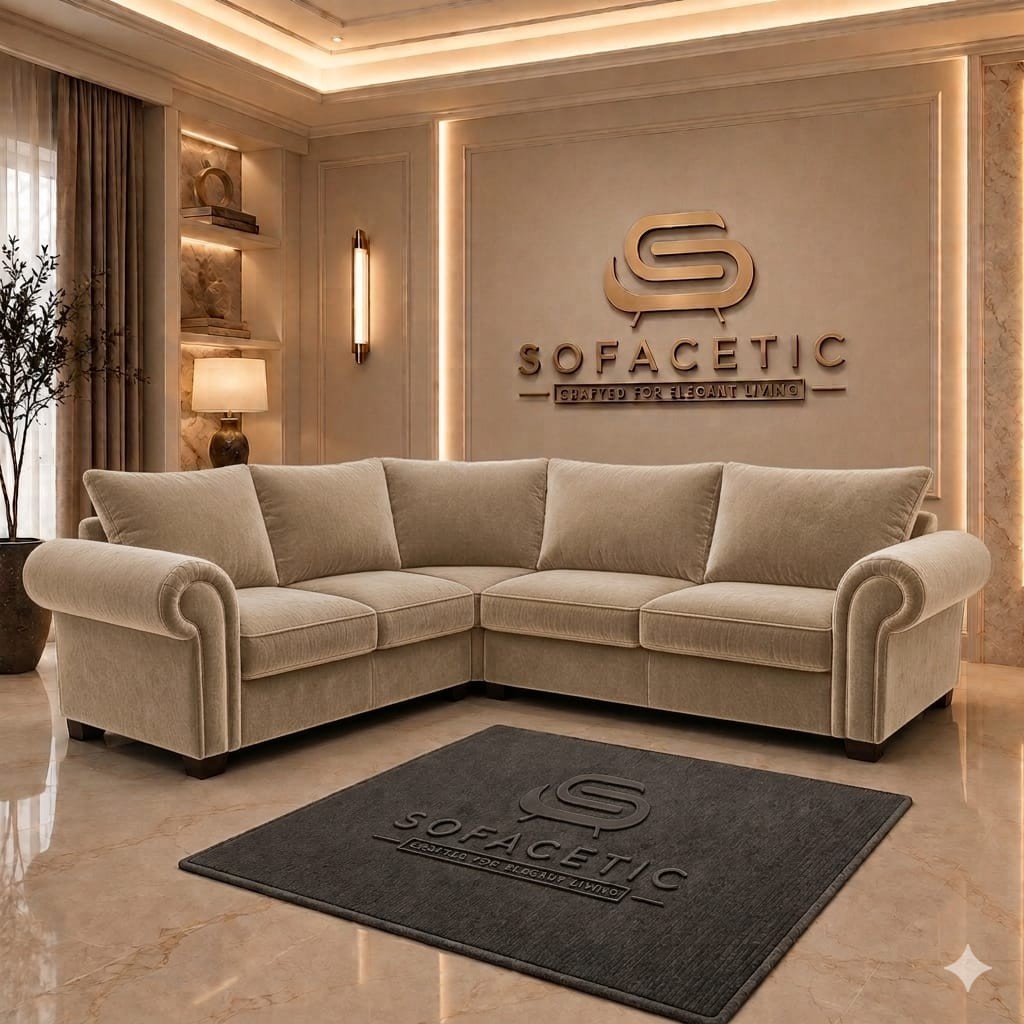 Monzi Plush velvet  Contemporary Sofa Set
