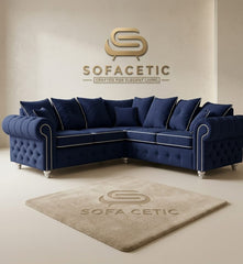 Monzi Chenille Contemporary Sofa Set