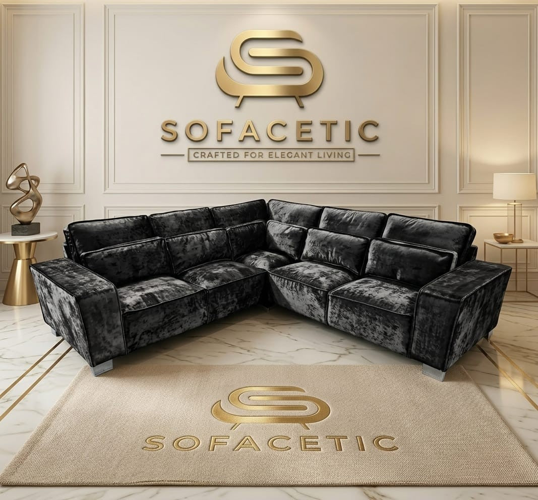 Sleefy Crush velvet Comfort Sofa Set
