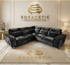 Sleefy Crush velvet Comfort Sofa Set