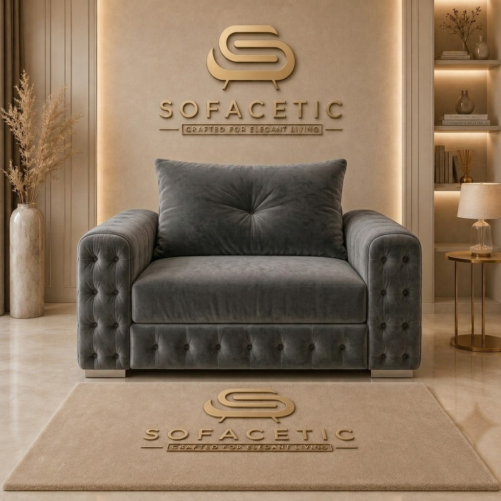 Urban Plush velvet Living Sofa Set