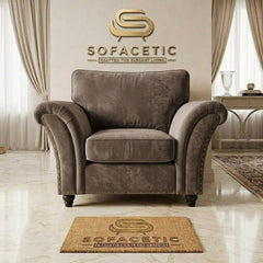 Juxen Plush Velvet Designer Sofa Set