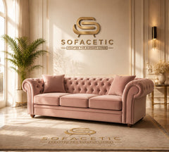 Nicole Plush velvet  Luxury Sofa Set