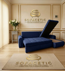 Napnest Chenile Corner Sofa Bed