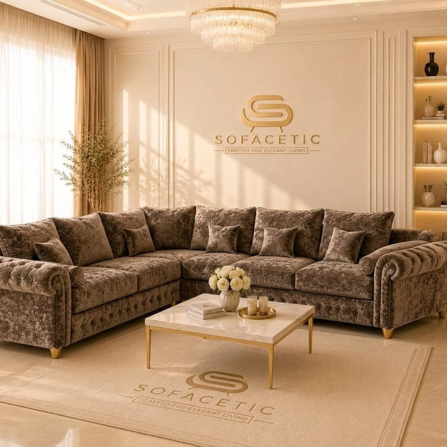 Malibu Crush Velvet Sofa Set