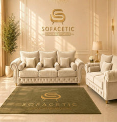 Malibu Plush Velvet Sofa Set