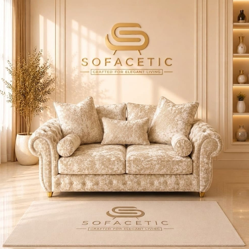 Malibu Crush Velvet Sofa Set
