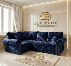 Monzi Crush velvet  Contemporary Sofa Set