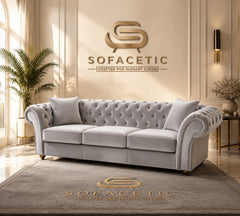 Nicole Plush velvet  Luxury Sofa Set