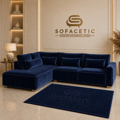 Sleefy Plush velvet Comfort Sofa Set