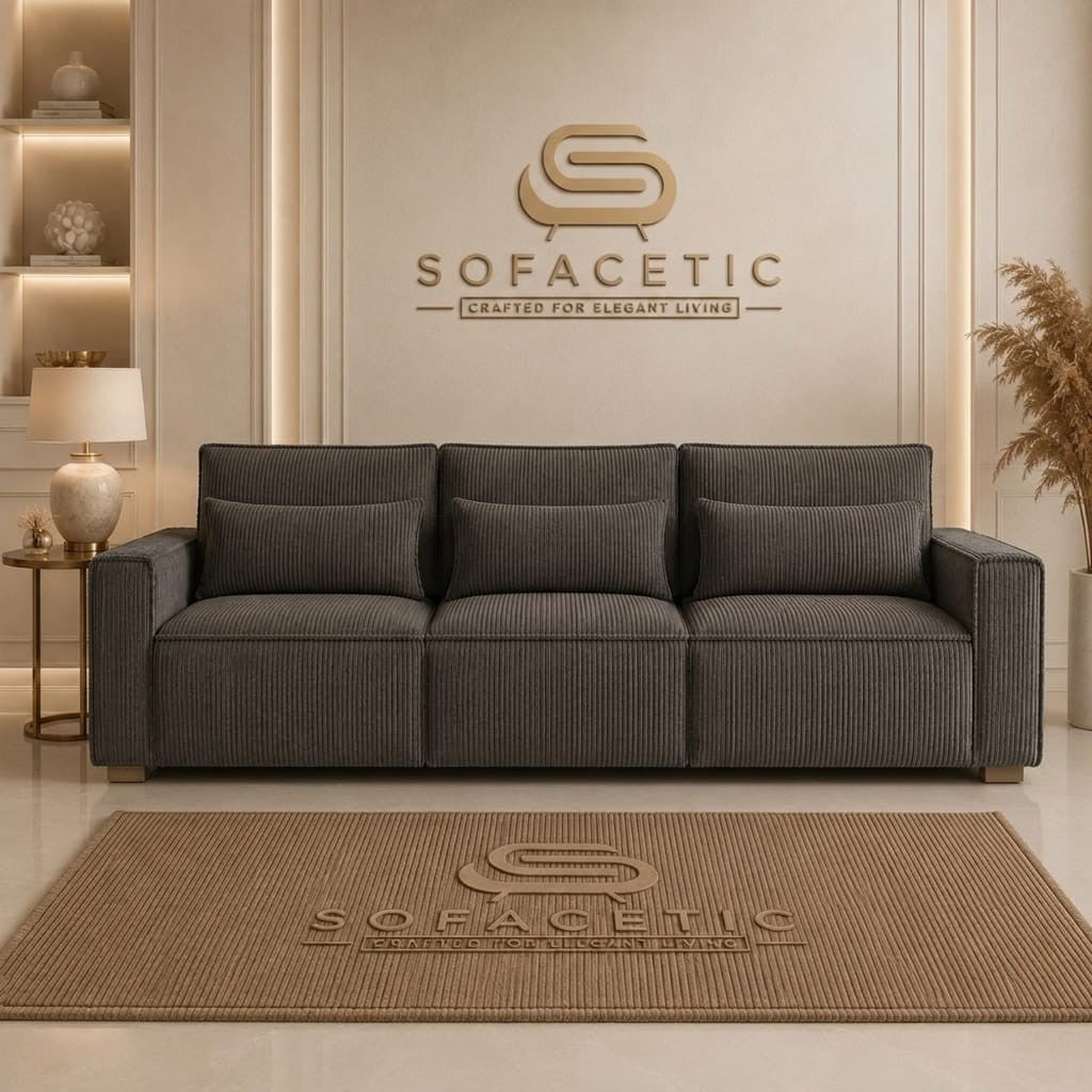 Sleefy Jumbo Cord Comfort Sofa Set